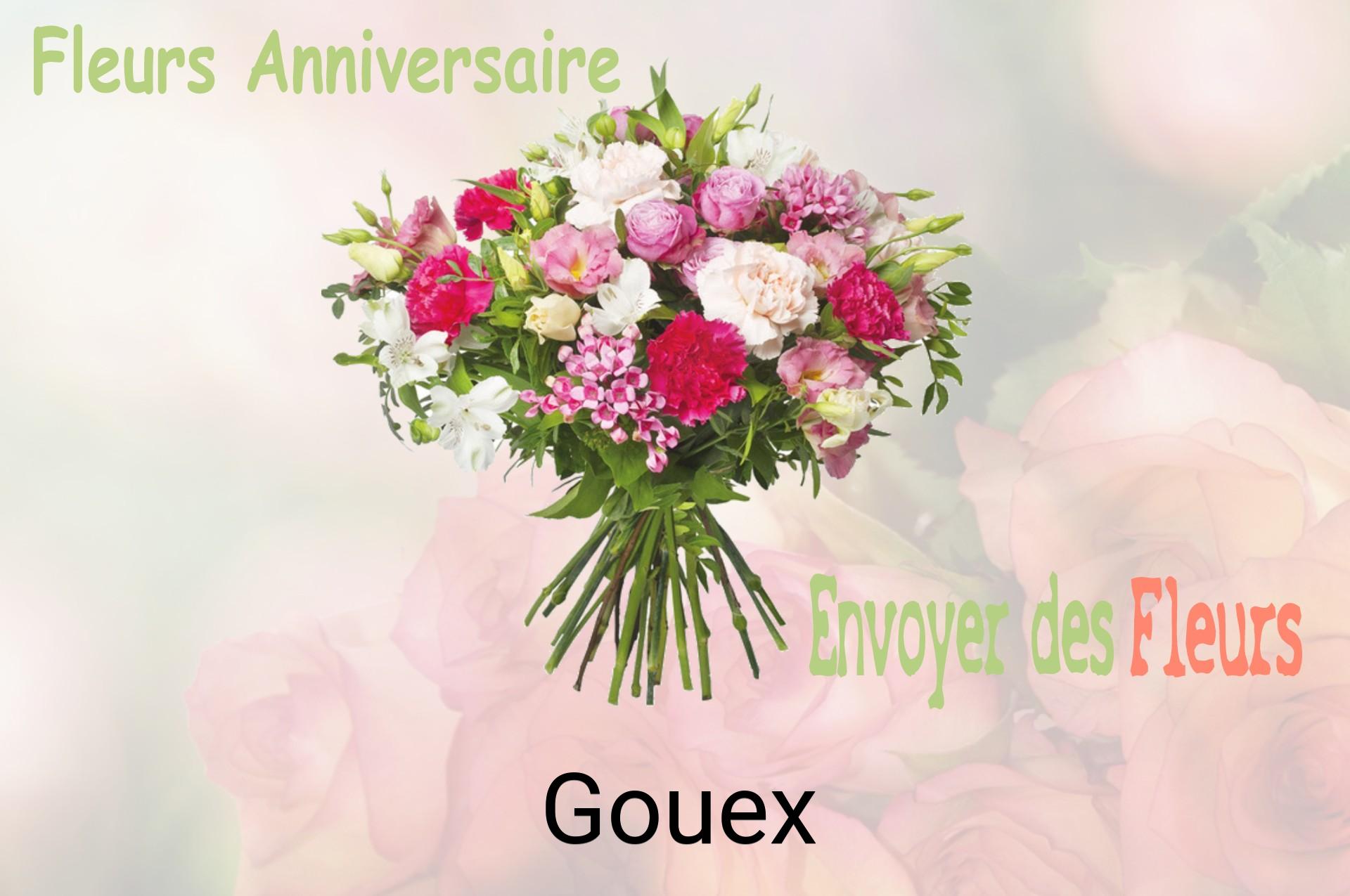Bouquet de fleurs d’anniversaire livré à Gouex